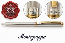 MONTEGRAPPA Solid Silver 925 Rollerball Pen Engraving 80 Vintage Box Warranty picture