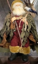 Vintage Santa's Best Classic Collectibles 16” Rustic Santa St. Nicholas Figure picture