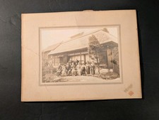 Vintage Real Photo Of Japanese Family In Front Of House picture