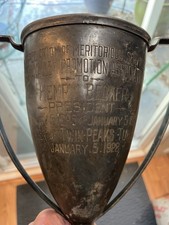 Vintage 1928 Essex Silver Plate Trophy- Henry Becker SF History picture