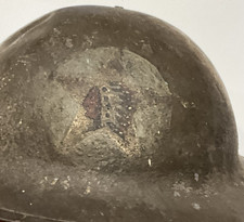 WWI Era U.S. Army AEF M1917 Helmet, Liner & Hand Painted  2nd Infantry Division picture