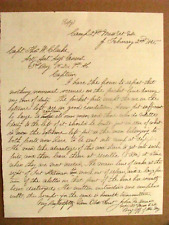 CIVIL WAR FORT STEDMAN PETERSBURG LETTER 29TH MASSACHUSETTS 1865 picture