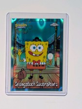 SpongeBuck SquarePants /199 #54 SpongeBob Topps Chrome 2025 Aqua Lava Refractor picture