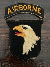 ORIGINAL PERIOD WWII WW2 US ARMY 101ST AIRBORNE PARATROOPER PATCH-SM TYPE #9 picture