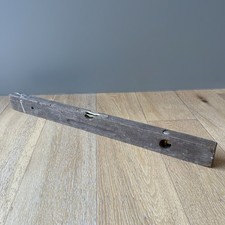 Antique 1930s Solid Wood Carpenter's Level 2ft Woodworking Tool Collectible picture