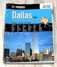 MAPSCO 60th Ed Dallas TX STREET GUIDE +54 Surrounding Communities Spiral Bound picture