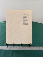Lexus Launch Training Books 1990s Cellular Phone + 154 Page Spec Book Rare picture