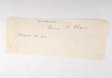 Anna H. Shaw Signed Typed Letter Segment 1916 Women's Suffrage Autograph picture
