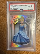 2024 Topps Chrome Disney Cinderella #17 Refractor PSA 10 POP 9 picture