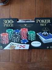 Cardinal Classics 300-Piece Poker Set Dual-Toned 11.5g Chips Cards Dice Case picture