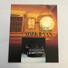Vintage Toyota Mark II Van Station Wagon Car Sales Brochure Catalog Japanese JDM picture