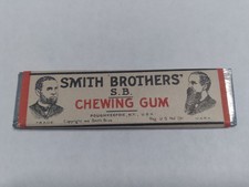 Vtg 1915 American Chewing Gum Wrapper Full Stick Smith Brothers' S.B. picture