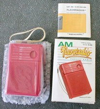 Radio Shack 12-203 AM Flavoradio Flavor Radio Strawberry New in Box NOS 1987 picture