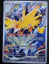 Pokémon Zapdos 133/128 Me: 30th Celebration Holo picture