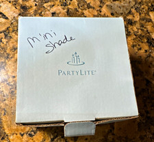 PartyLite Mini White Candle Holder Shade Boxed in Original Box picture