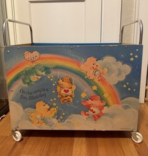 Vintage 1983 Care Bears ATF American Toy +Furniture Company TOYS BOX w/ WHEELS picture