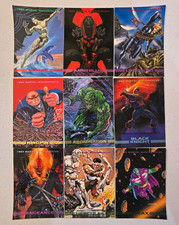 1993 SkyBox Marvel Masterpieces 9 Card Lot Namor Annihilus Longshot Kingpin picture