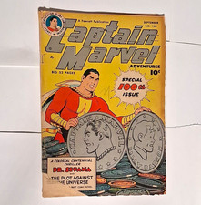 Fawcett Captain Marvel Adventures #100 Golden Age Comic Dr. Sivana picture