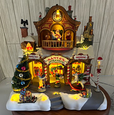 Lemax Carole Towne Santa's Workshop 2014 Lighted Animated Musical Village picture