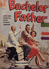 Bachelor Father 1 - TV -Dell comic book - John Forsythe 1962 RARE Photo Cover picture