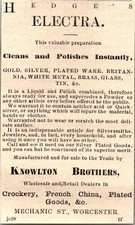 Knowlton Brothers Hedge's Electra 1871 Worcester MA Clipping TAJ8-M19 picture