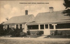 Forestdale MA Post Office E. D. West Co. c1900s-10s Vintage Postcard picture