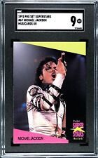 1991 Pro Set Superstars Michael Jackson #67 U.K. Edition | SGC 9 picture