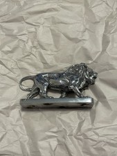 Lion, Walking Hood Ornament Lion, Louis Lejeune, Chrome Plated *used* picture