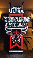 Michelob Ultra Chicago Bulls LED Neon Sign (Rare) 18” X 12” picture