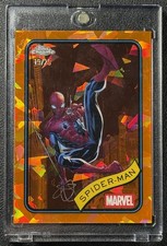 SPIDER-MAN 2025 TOPPS CHROME MARVEL SAPPHIRE #101 ORANGE REFRACTOR 19/25 picture