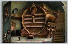 Vintage Germany Postcard Heidelberg Das Grosse Fass Great Wine Tun Barrel Litho picture