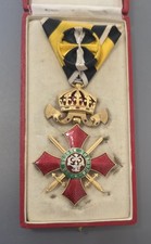 WWI Kingdom of Bulgaria Order of Military Merit IV Class Boxed Sword Medal picture