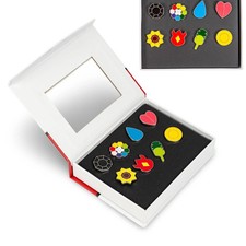 Pokémon Cartoon Anime All 8 Kanto Gym Badges Gen. 1 for Cosplay - Collector Box picture