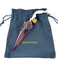 Waterford 2021 Cranberry Icicle Ornament #1061172 Boxed w/tag picture