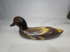 Vintage 1987 Old Charter Bourbon Whiskey Wooden Duck Decoy Advertising Sign KY picture