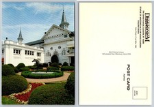Kentucky Derby Museum Churchill Downs Aristides Statue Garden Postcard 1989 picture