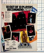 ADA Guitar Amps Ad Feat. Kirk Hammett Paul Gilbert Vernon Reid 80s Music picture