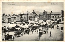 Northampton England Market Square Stewart & Woolf c1900s-10s Vintage Postcard picture