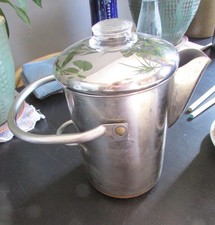 Revere Ware 14 Cup Coffee Percolator Stainless Steel Copper Clad Vintage Used picture