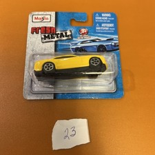 Maisto Fresh Metal Die-Cast Sports Car 1:64 Scale YELLOW New picture