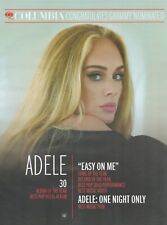 2022 ADELE Grammy Nomination PRINT AD Columbia Easy on ME song of the year music picture