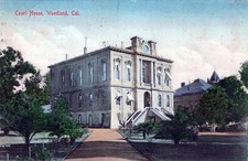 Postcard California CA Woodland Yolo County Court House 1907 picture