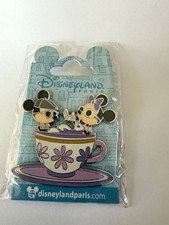 RARE Disney Exclusive Disneyland Paris Hipster Mickey & Minnie Love Teacup 2015 picture