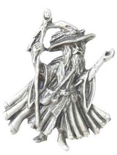 Merlin Handcrafted From English Pewter Brooch picture