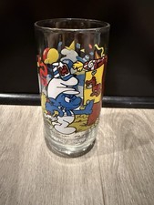 Vintage Peyo, 1983, Wallace Berrie & Co., SMURF Drinking Glass, HANDY picture