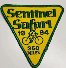 Vintage 1984 Sentinel Safari Bicycle Patch Orlando Florida 360 Miles Cycling picture