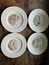 Set of 4 Wedgwood California Statehood Plates 1939 First Edition USA Scenes picture