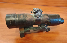 ORIGINAL WWII US Military M77C Telescopic Sight Scope w/ Base - M4 Sherman Tank picture