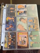 ⁠Vintage 1994 Fleer Ultra Beavis and Butt-Head Card Lot Binder Pages MTV picture