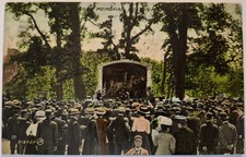 Vintage Postcard Crowd At Shaw Memorial Boston Massachusetts  AA150 picture